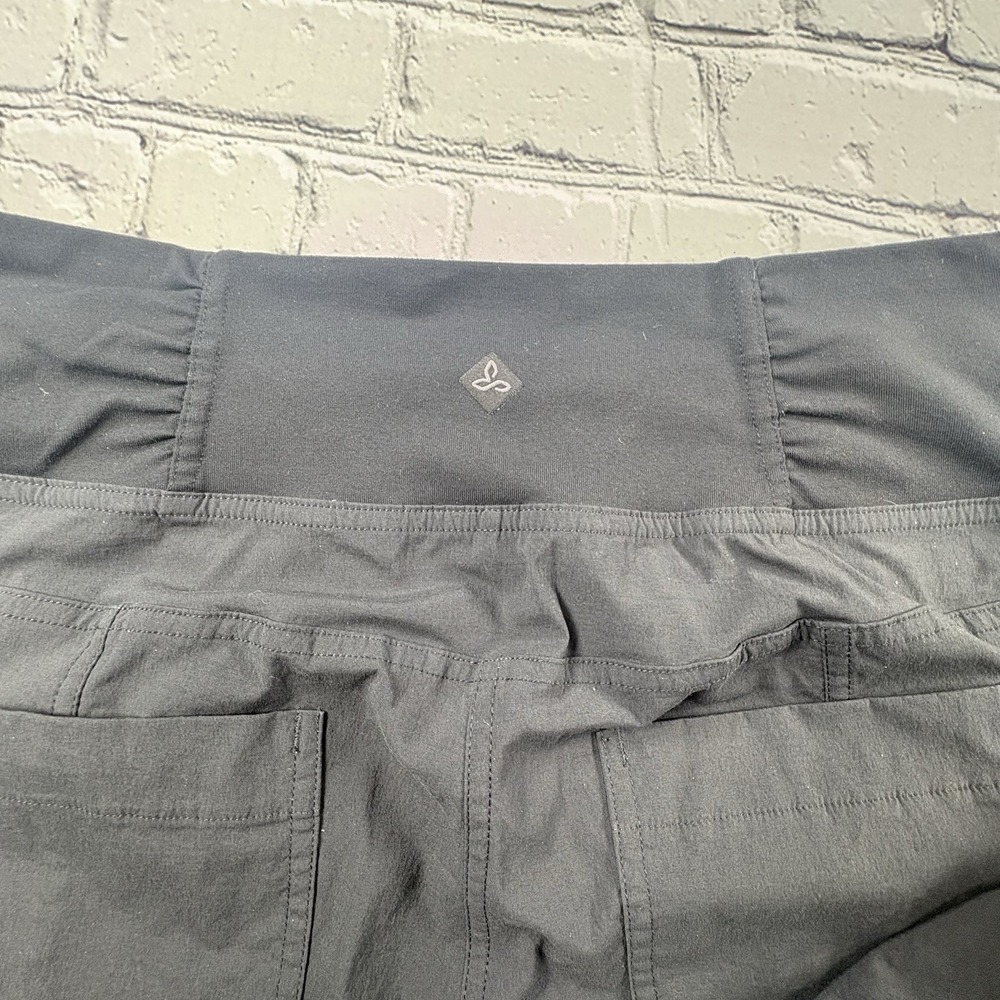 prAna Large Tall WOMENS SUMMIT PANTS Black Stretch - Picture 10 of 10